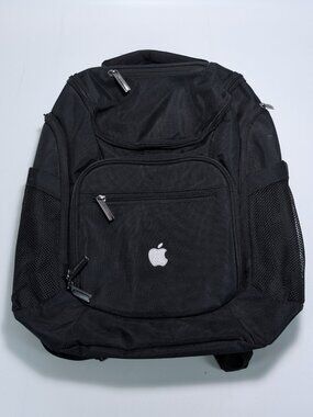 Travis & Wells Apple Employee Embroidered RFID Blocking Backpack - Black